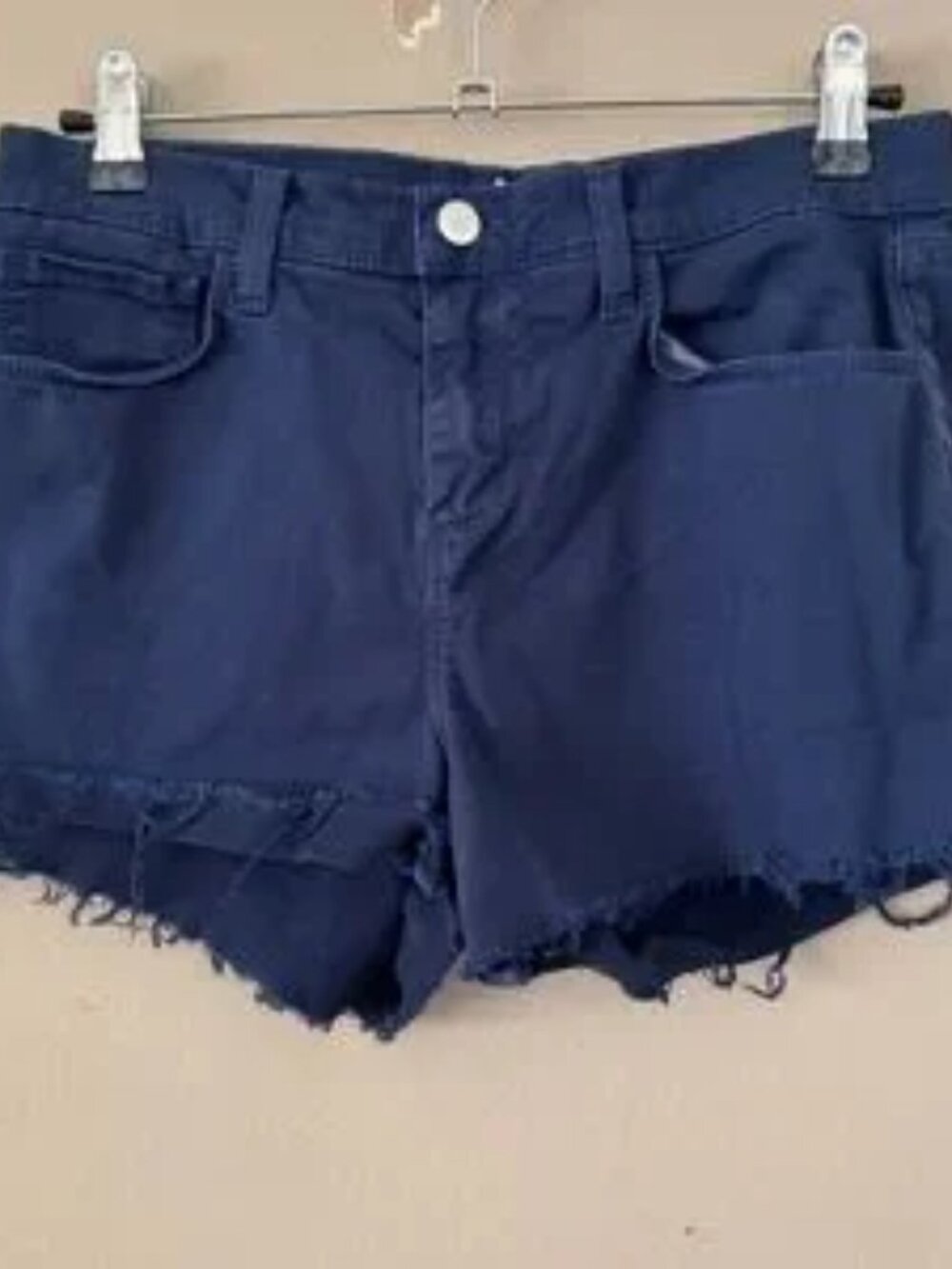 L'AGENCE High Rise  Ryland Short Navy Blue Cut Offs Size 26